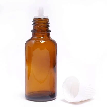 100ML  Glass Bottle With Inner Dropper & White Conical Cap (Pack of 12) (18 No.) - Image 2