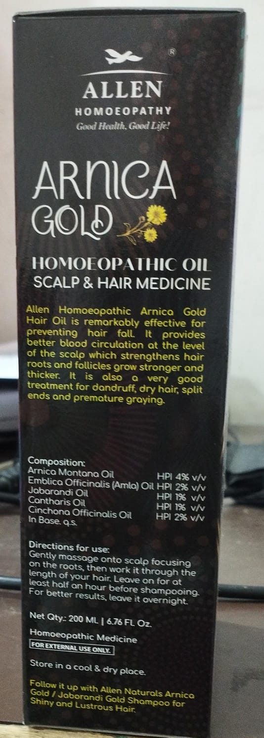 Allen Arnica Gold Hair Oil 200ml - Image 3