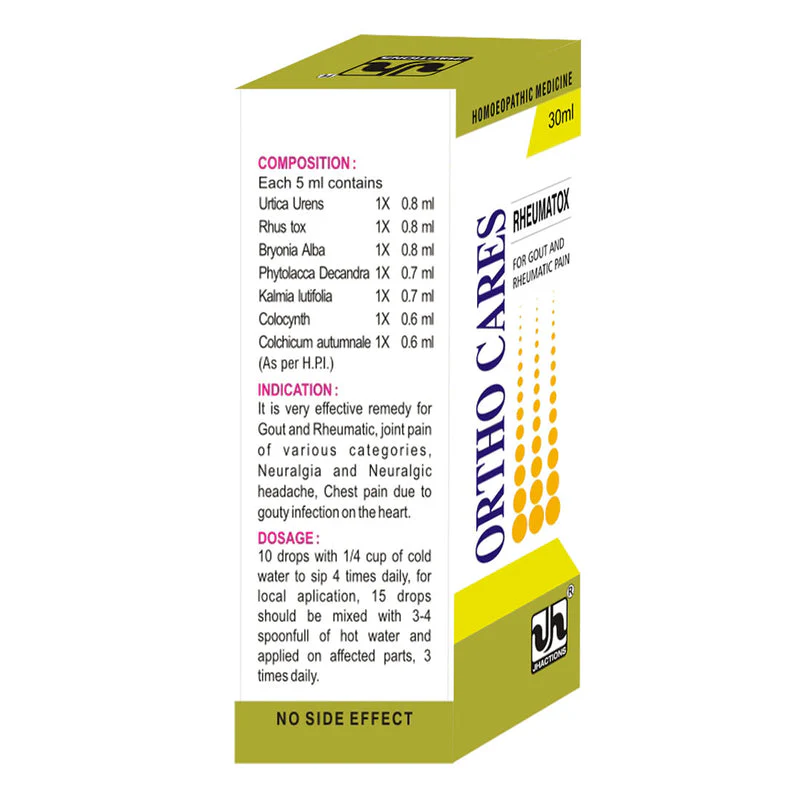 Jhactions Ortho Cares [Arthritis] Drop - 30.0 ml - Image 2
