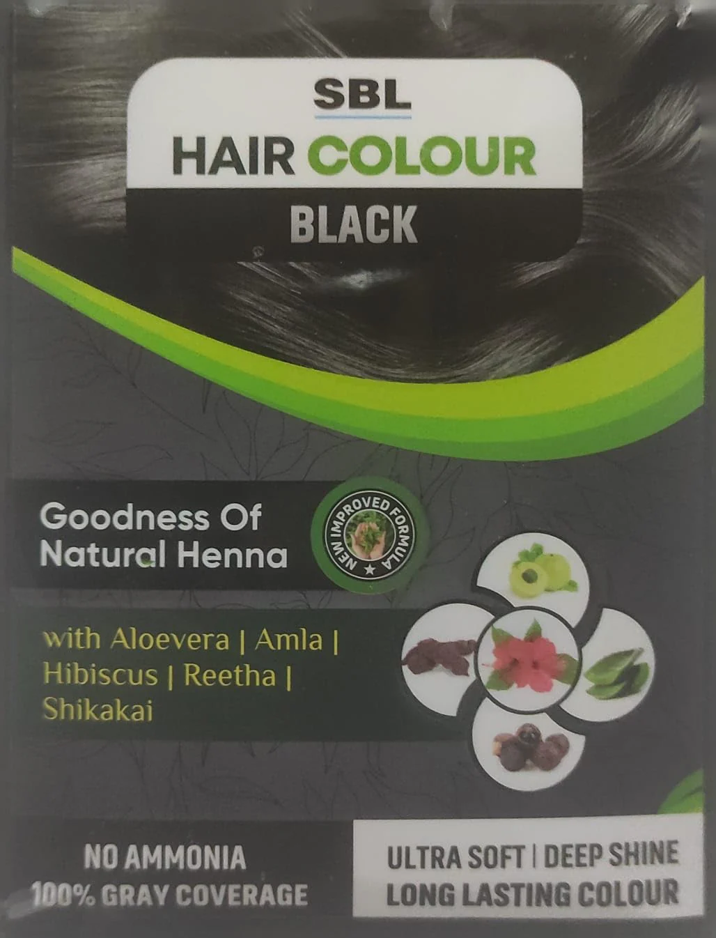SBL Hair Colour Powder, 330g (Pack of 12)