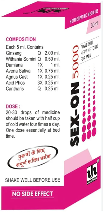 Sexon 5000 Homeopathic medicine for Men - Image 2
