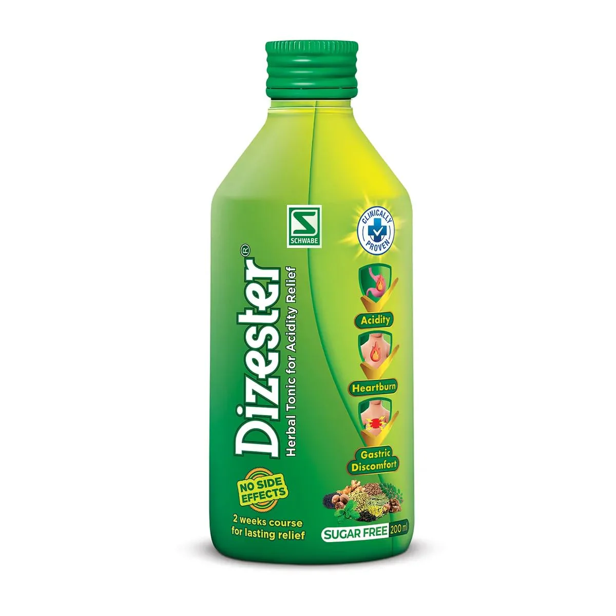 WSI Dizester Herbal Tonic for Acidity, Heartburn & Gastric Discomfort -200 ml